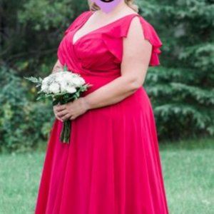 David's Bridal Bridesmaids dress size 20 in Apple